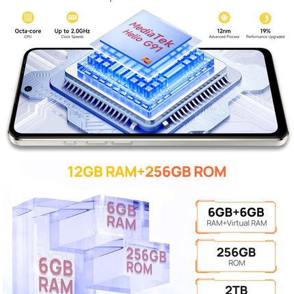 Ulefone Note 18 Pro lukustamata mobiiltelefon, 12 GB + 256 GB / 2 TB laiendatav, 64 MP + 32 MP kaameraga nutitelefon ilma lepinguta, 6,78-tolline HD+ ekraan, 5450 mAh aku, Android 14 nutitelefon, OTG/NFC/GPS/kaks SIM-kaarti - must