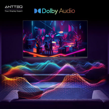 Antteq V43-AF3Q1-BT nutiteler 43-tolline (109 cm) televiisor, FHD, Vidaa OS, App Store, Bluetooth-juhtimine, Netflix/Prime Video/DAZN/UVM, WiFi, kolmekordne tuuner (DVB-T2/S2/C), hotellirežiim, 2025