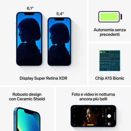 Apple iPhone 13, 128GB, sinine (renoveeritud)