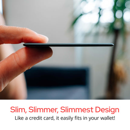 Verbatim My Finder Card, Slim Wallet Tracker Card, Rechargeable Bluetooth Item Finder, for Wallets, Passports, etc., Compatible with Apple "Find My?"