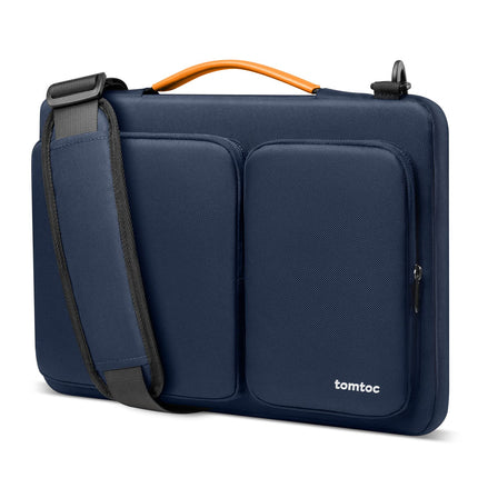 tomtoc 360° õlakott uuele 14-tollisele MacBook Pro M4/M3/M2/M1 Pro/Max (2024-2021) A3112 A3401 A3185 A2992 A2918 A2779, 13.5-14.4 Surface Laptop 7/6/5/Studio jaoks, igakülgse kaitsega sülearvuti õlakott