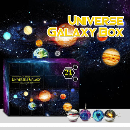 Allsmart 24-Day Countdown Advent Calendar, Countdown, Educational Gift, Universe, Galactic Gift Box, Christmas Kids, Teens, Girls and Boys, (L)
