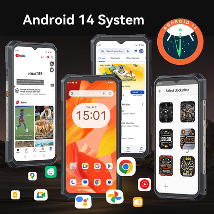 CUBOT Kingkong X 5G mobiiltelefon ilma lepinguta, Android 14 vastupidav nutitelefon, 32GB+256GB/2TB, IP68 ja IP69K, 10200mAh aku, 6,58-tolline FHD+ 120Hz, toetab NFC-d, OTG-d, sõrmejäljelugejat ja 33W kiirlaadimist
