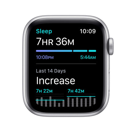 Apple Watch SE 2020 (GPS, 44MM) Silver Aluminum Case with Blanc Sport Band (Refurbished)