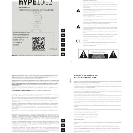 mivoc Hype 10 G2 HiFi aktiivne subwoofer must 10 tolli 300W 20 kuni 180Hz kodukino ja muusika jaoks