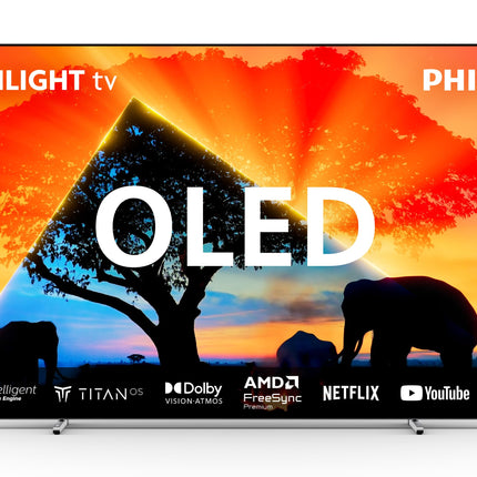 Philips Ambilight 65OLED759 4K OLED nutiteler - 65-tolline ekraan P5 AI Perfect Picture Ultra HD, Titan OS, Dolby Vision ja Dolby Atmosega, töötab Alexa ja Google Voice Assistantiga