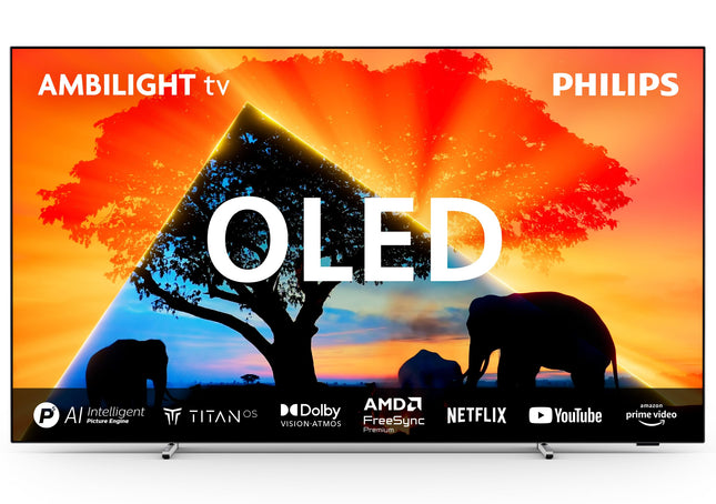 Philips Ambilight 65OLED759 4K OLED Smart TV - 65-inch display with P5 AI Perfect Picture Ultra HD, Titan OS, Dolby Vision and Dolby Atmos, Works with Alexa and Google Voice Assistant