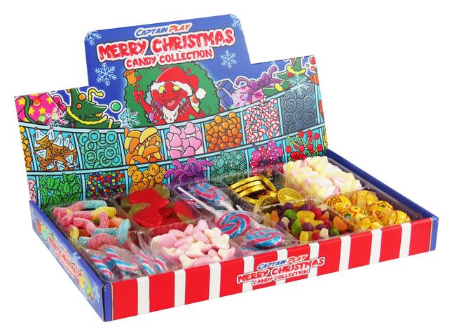 Christmas decoration candy bar with 900g of Christmas sweets for decorating and decorating, CAPTAIN PLAY ready-made Christmas candy bar, special gift idea for Christmas