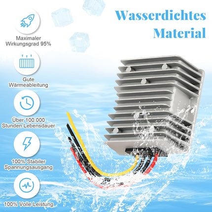 1 tk DC 8V-40V kuni 12V 5A 60W pingemuundur, automaatne üles-alla pinge regulaator, veekindel DC-DC 12V pinge stabilisaator, pinge piiraja ventilaatori mootorile