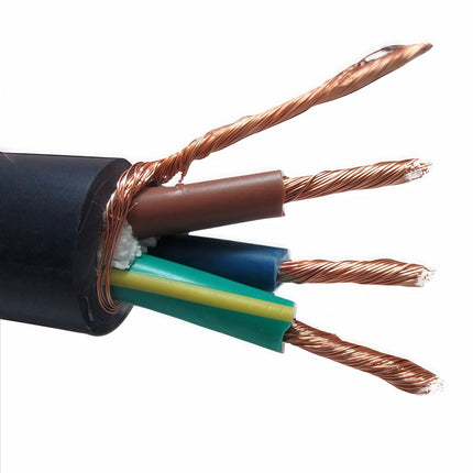 WAudio 10AWG Audio Power Cable - EU Standard HiFi Power Cable with Schuko Plug and IEC Plug Black (1M)