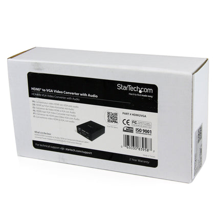 StarTech.com HDMI-VGA videomuundur koos heliga, HD-VGA adapter 1080p, maksimaalne eraldusvõime 1920x1200
