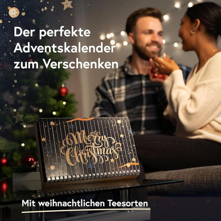 Pöffi premium-klassi orgaanilise tee advendikalender 2024 - Meßmeri orgaanilise teega - Jõulutee - Mahe- ja vihmametsade liit - Vegan - Advendikalendertee