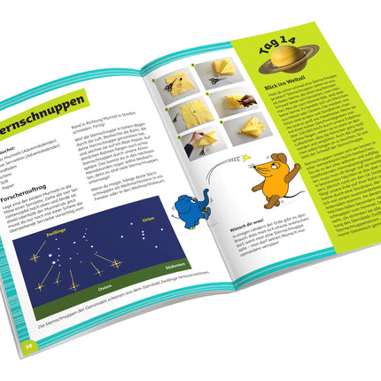 FRANZIS 67162 - Astronomy Advent Calendar with the Mouse, 24 Advent experiments for discovery, research and puzzles, for children ages 7 and up