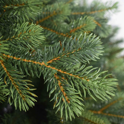 Christmas Tree Realistic Leaves PVC Pe Superfulte Green Quick Opening 210 cm - 2971 Branches