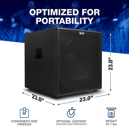 ALTO TX18S 900-vatine 18-tolline subwoofer, DSP-optimeeritud aktiivne PA-kõlar 3-tollise mähisega, suurepärane bass, lihtne seadistamine