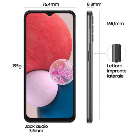 Samsung Galaxy A13 16,8 cm (6,6) kahe SIM-kaardiga Android 12 4G USB Type-C 4 GB 64 GB 5000 mAh must