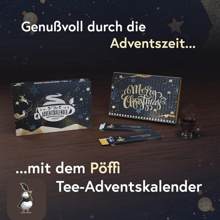 Pöffi premium-klassi orgaanilise tee advendikalender 2024 - Meßmeri orgaanilise teega - Jõulutee - Mahe- ja vihmametsade liit - Vegan - Advendikalendertee