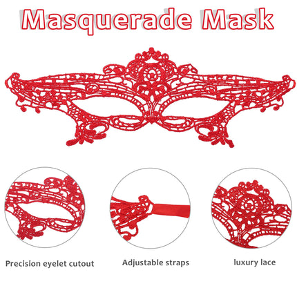 Zercart 2 x pitsmaski naistele, maskiball, peomask, lõpupallimask, karnevalimask, mardi gras mask