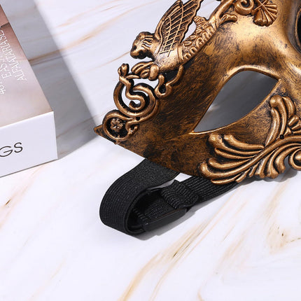 Aroncenti Veneetsia maski kostüüm meestele: Vana-Kreeka Rooma sõdalase mask karnevali Halloweeniks Rüütli Itaalia Veneetsia mask pronksist