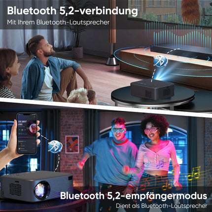 [Elektriline teravustamine/trapetsikorrektsioon/suum] projektor, 4K projektor toetab 600ANSI WiFi6 kahesuunalist Bluetoothi, natiivne 1080P kodukino videoprojektor, ühildub nutitelefoni/teleripulga/sülearvuti/konsooliga