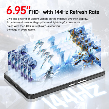 CUBOT MAX 5 (2024) 5G mobiiltelefon ilma lepinguta - 24GB+256GB nutitelefon ilma lepinguta, 6,95" FHD+ (144Hz) mängutelefon, 100MP kaamera, 5100mAh/33W, kahe SIM-kaardiga 5G/Android 14/NFC/Face ID/BT5.3/WiFi 6