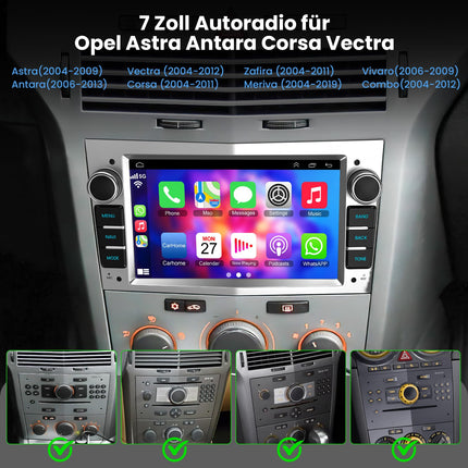 Android 13 autoraadio Opel Astra, Meriva, Corsa, Antara, Vectra, Combo, Zafira mudelitele – 2+32 GB 7-tolline IPS-puuteekraan, juhtmevaba CarPlay ja Android Auto, Hi-Fi heli, GPS, WiFi, Bluetooth-hääljuhtimine