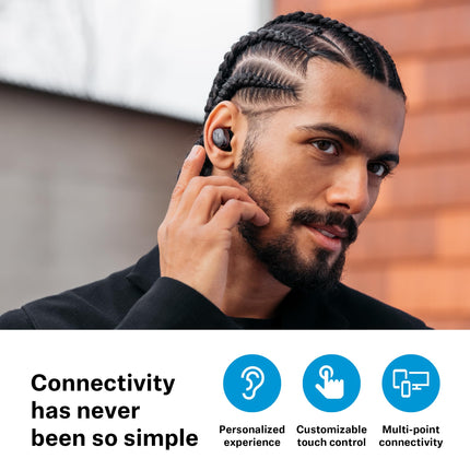 Sennheiser MOMENTUM True Wireless 4 - nutikad kõrvaklapid Bluetooth 5.4, kristallselge heli, ergonoomiline disain, 30-tunnine aku tööiga, adaptiivne ANC - must vask