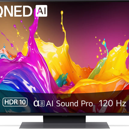 LG 50QNED86T6A TV 50" (127 cm) QNED TV (α8 4K AI processor, webOS 24, HDR10, up to 120Hz) [Model year 2024]