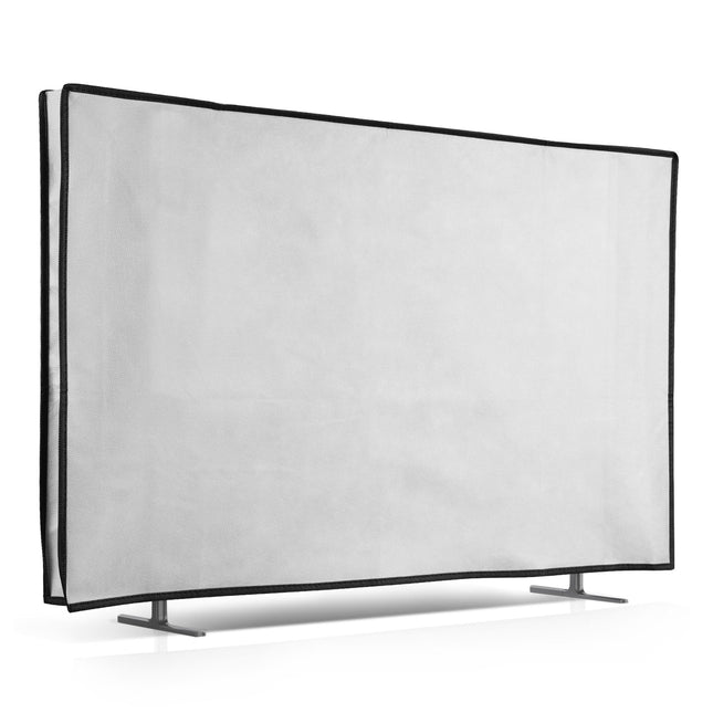 kwmobile 32" TV Cover - Indoor TV Screen Protector Cover - TV Screen Dust Cover - White