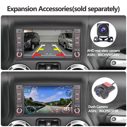 Jeep Wrangler JK Compass Patriot/Chrysler/Dodge RAM laadija, 7-tolline puutetundlik stereo juhtmevaba CarPlay Andriod autoraadio vastuvõtja Bluetooth Mirror Link FM RDS-iga