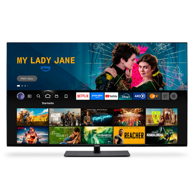 MEDION X15531 (MD 30252) 138,8 cm (55-tolline) televiisor (Fire TV, 4K nutiteler, Dolby Vision HDR, Dolby Atmos, Netflix, Prime Video)