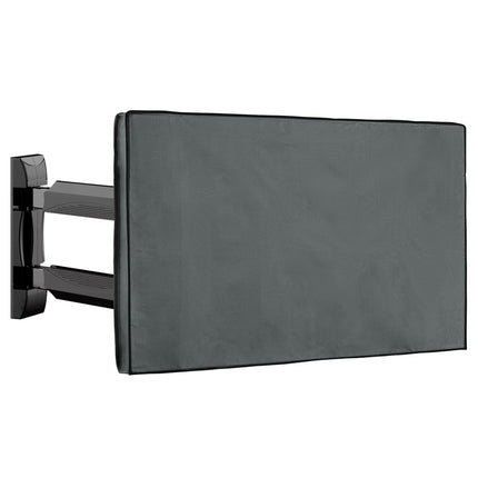 kwmobile 55" Outdoor TV Cover - TV Case Screen Protector - Weatherproof Protective Cover - Grey