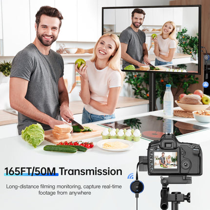 5.8G USB C Wireless Transmitter 165FT/50M USB-C Transmitter HDMI Wireless Transmission, HDMI Radio for Laptop, iPhone 15, TV Box, Camera to Monitor, Projector, TV (TX needs to be used with the RX)