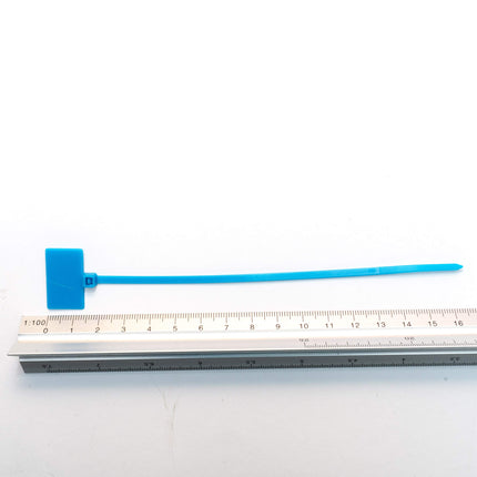 Cable ties 165mm labelable with labeling field 16.5cm Red/Yellow/Green/Blue/Orange/Brown/Violet 700 pieces (100 pieces each)