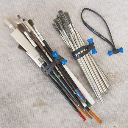 BongoTies D5-01-B stiilis D-tüüpi kaablisidemed sinise otsaga, 10 tk, 5"