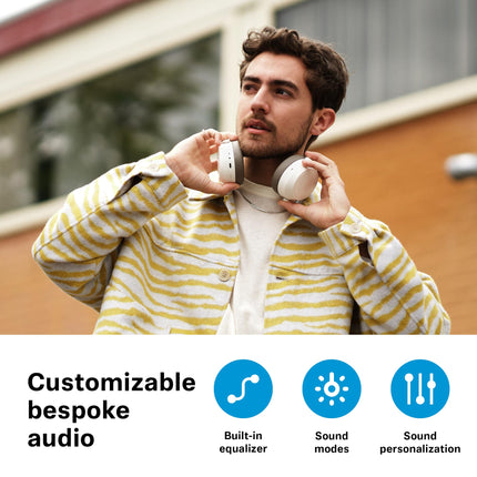Sennheiser MOMENTUM 4 juhtmevabad Bluetooth-kõrvaklapid - adaptiivse mürasummutusega kristallselgete kõnede jaoks - 60 tundi aku tööiga - kohandatav heli, kerged ja kokkupandavad - mustad