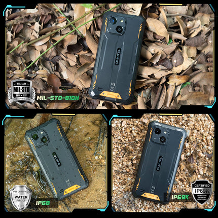OUKITEL G2 (2025) Android 14-16GB+64GB/1TB välistingimustes kasutatav nutitelefon ilma lepinguta, 6300mAh ehitusplatsi mobiiltelefon, 6.0" HD+ ekraaniga nutitelefon, 13MP kaamera, 4G kahe SIM-kaardi pesa/IP68/IP69K/OTG/FACE ID