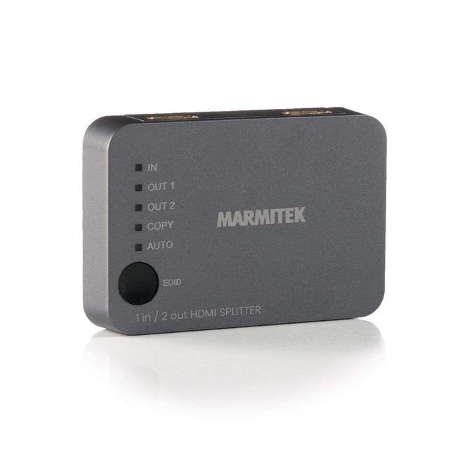 HDMI jaotur 4K60 - Marmitek Split 312 UHD - 1 sisend / 2 väljundit - Ultra HD - 4K60 - HDMI jaotur - 3840 x 2160 60Hz - HDCP 2.2 - EDID-lüliti - sisseehitatud võimendid