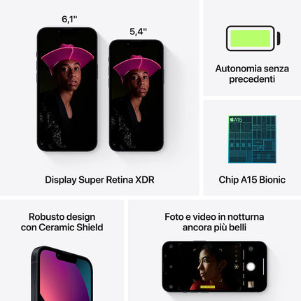 Apple iPhone 13 256GB - must (taastatud)