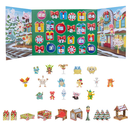 Pokémon PKW3623 - lahingufiguuri advendikalender 2024, ametlik Pokémoni kalender 24 üllatusega, vanuses 4 ja vanemad