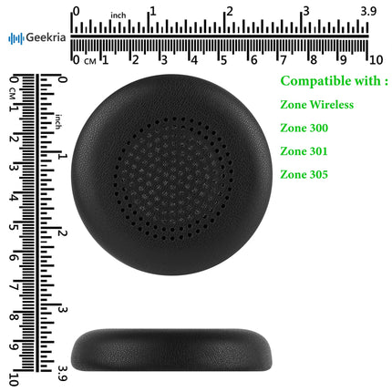Geekria QuickFit vahetuskõrvapadjad Logitech Zone Wireless, Zone 300/301/305 kõrvaklappidele, kõrvapadjad, varuosad (must)