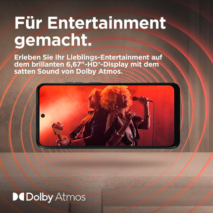 Motorola Moto g05 nutitelefon (6,67-tolline FHD+ ekraan, 50 MP kaamera, 4 GB / 64 GB, 5200 mAh, Android 15) metsaroheline, koos kaitseümbrisega [Ainult Amazonis]