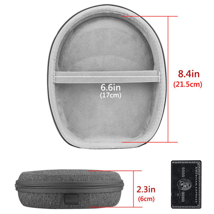 Geekria kõrvaklapiümbris QuietComfort QC35, QC3, QC25, QC2, QC15 akustilistele mürasummutavatele kõrvaklappidele, kaitsev kott peakomplektiümbrisele, kõva kandekott