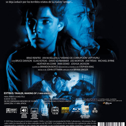 Näidistudeng 1998 / Apt Pupil/Un élève doué/L'allievo Blu-ray EL-i import saksakeelse heliga