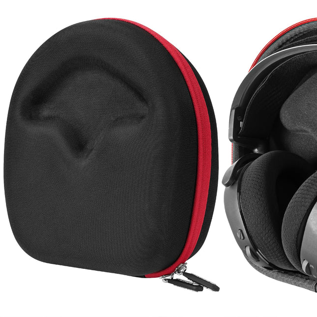 GEEKRIA Shield kõrvaklappide ümbris SteelSeries Arctis 3, 7, 7X, 9, 9X, Arctis Nova PRO 3, 7, 7X, 7P kõrvaklappidele, kõva kestaga reisikott, tumehall, EJB50-13