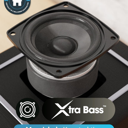 Internetiraadio CD-mängija ja DAB Plus-iga | Köögiraadio Bluetoothi ​​ja FM-raadioga | Digitaalraadio WiFi koos Spotify Connecti ja taskuhäälingutega | EQ, värviline ekraan, pult kaasas | MAJORITY Homerton (must)