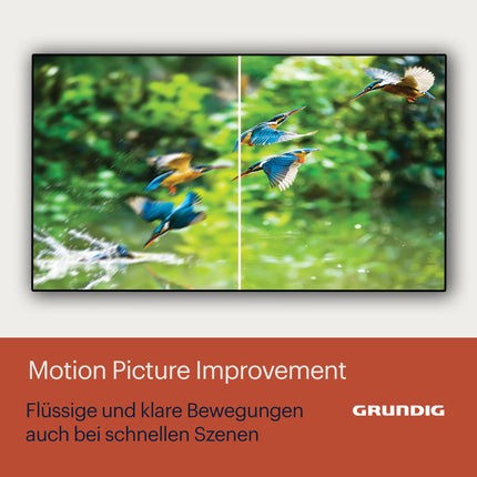 GRUNDIG 65 VOE 83 televiisor 65 tolli (164 cm) Nano UHD+, Google, 4K UHD, Dolby Atmos, Magic Fidelity, sisseehitatud Chromecast, Bluetooth, nutikas, hääljuhtimine, must