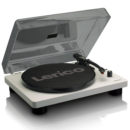 Lenco LS-50GY - Record player with integrated speakers - USB recording - 33, 45 and 78 RPM - Belt drive - MDF structure - Grey