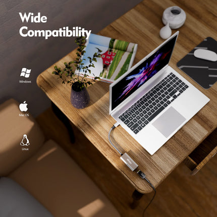 2.5G USB C Etherneti adapter, fairikabe USB Type-C LAN võrguadapter gigabitiga, ühilduv Thunderbolt 3-ga, Maci, MacBook Airi, MacBook Pro, iPad Pro, iPad Airi, sülearvuti ja arvuti jaoks