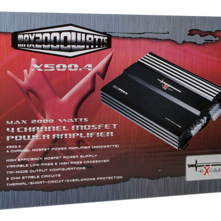 Excalibur X500.4 power amplifier (MOSFET, 4-channel, 2000 W)